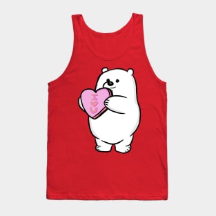 Valentine's Day Polar Bear Tank Top